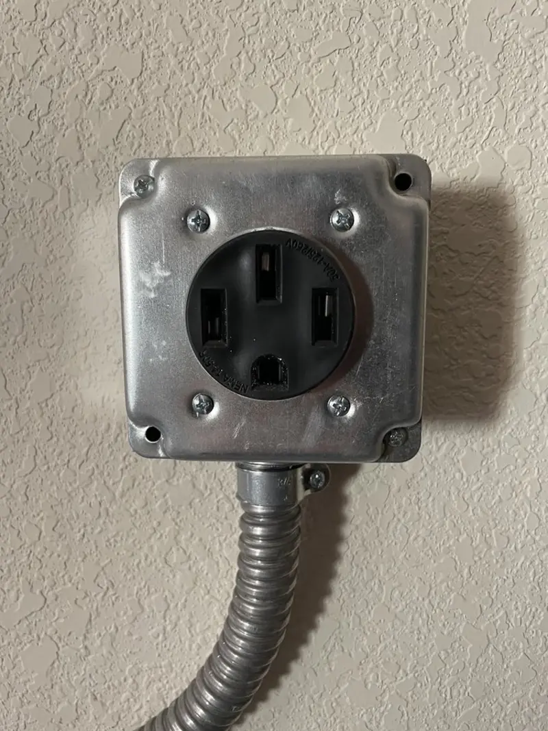 NEMA 14-50 outlet installed for Smart Home Electrical in North Palm Beach